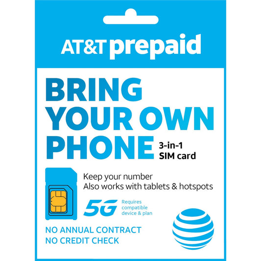 at&t sim card (contract optional)